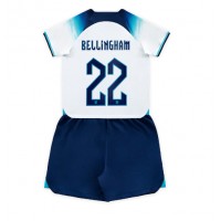Fotbalové Dres Anglie Jude Bellingham #22 Dětské Domácí MS 2022 Krátký Rukáv (+ trenýrky)